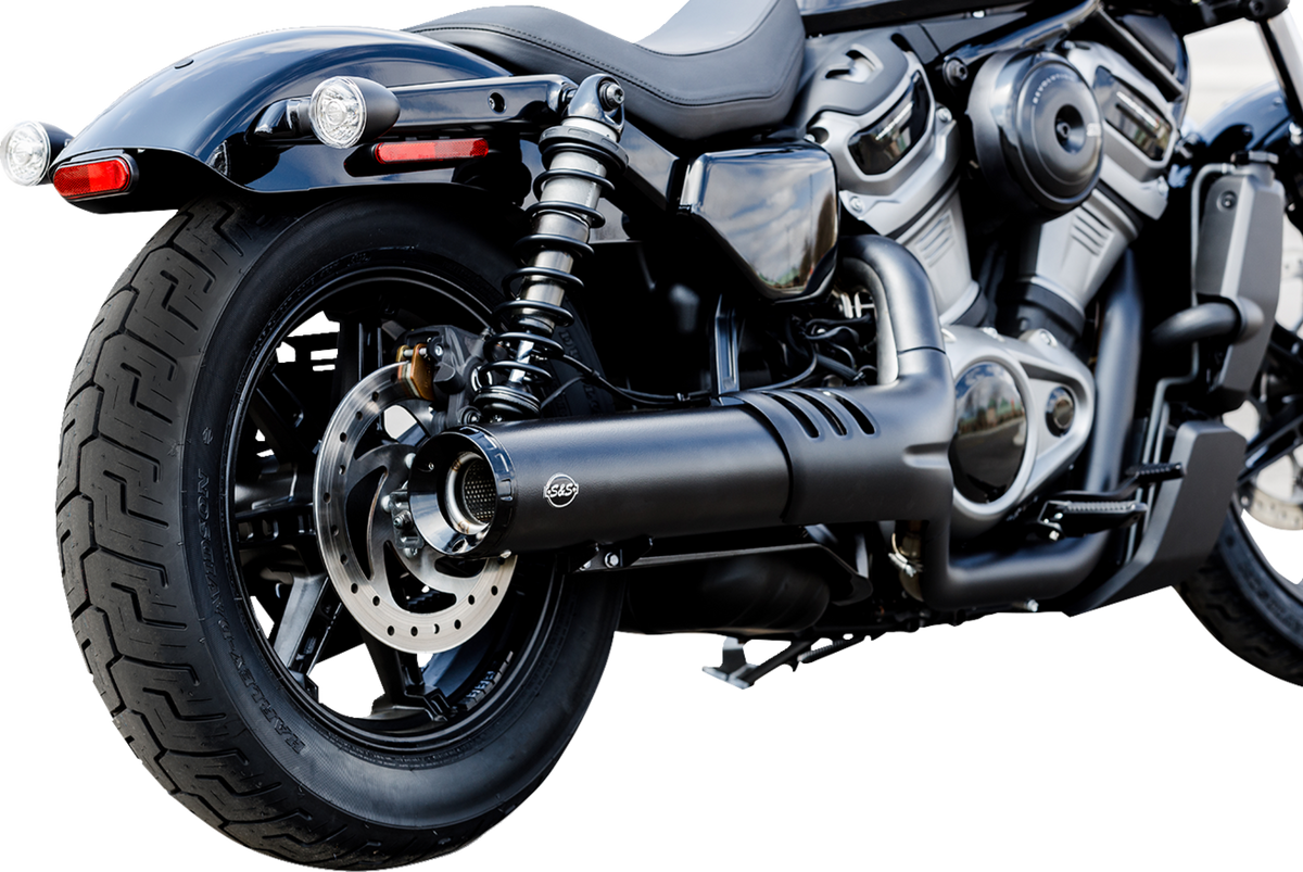 S&S Cycle 4-1/2" Grand National Slip-On Muffler - Black - RH975 Nightster