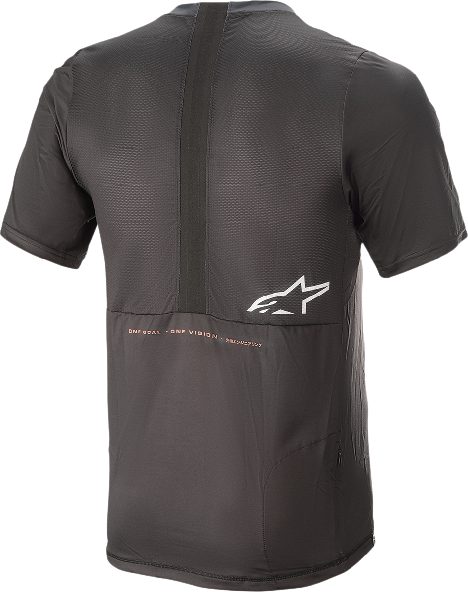 Alpinestars Alps 6.0 V2 Short-Sleeve Jersey - Black/Coral - Medium