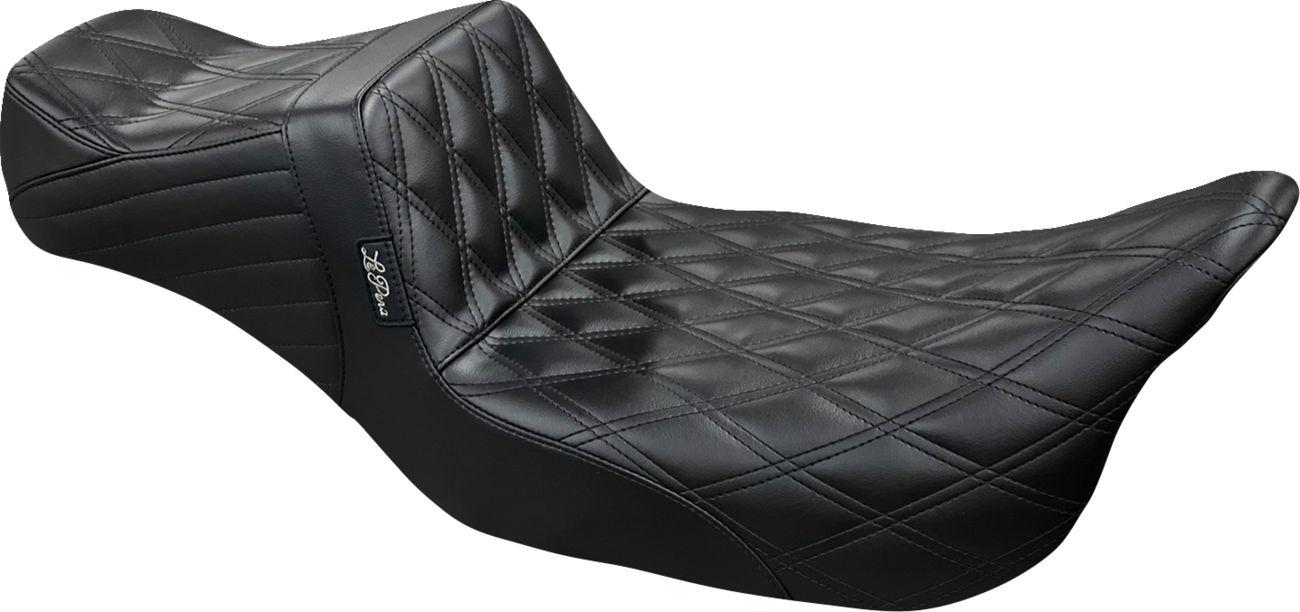 Le Pera Tailwhip Daddy Long Legs Seat - Double Diamond - Black - Touring '08-'24