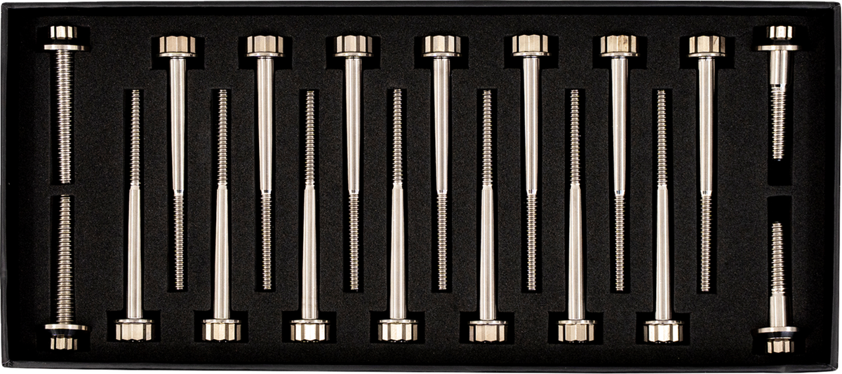 Trask Bitchin' Bolts Hardware Kit - Titanium - M8 - Crankcase