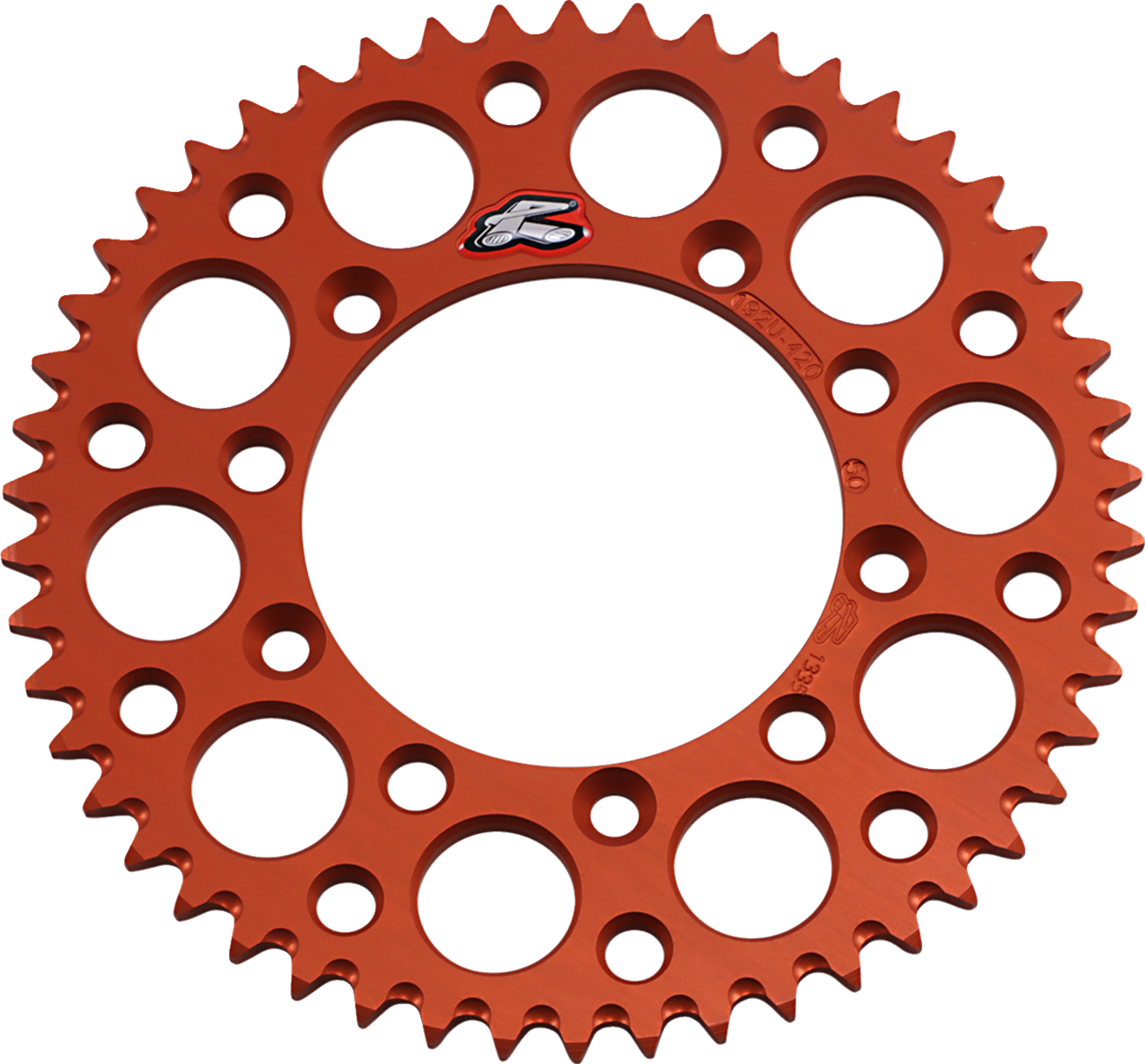 Renthal Rear Sprocket - Aluminum - 50 Tooth - Orange - Gas Gas/Husqvarna/KTM