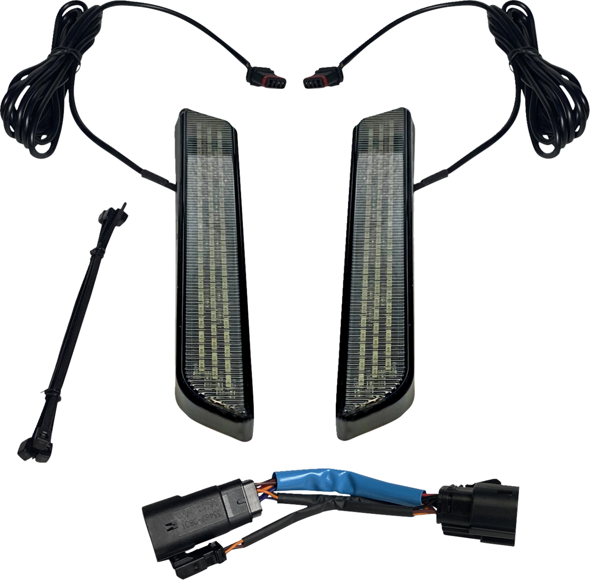 Custom Dynamics LED Fork Light - Smoke - Black