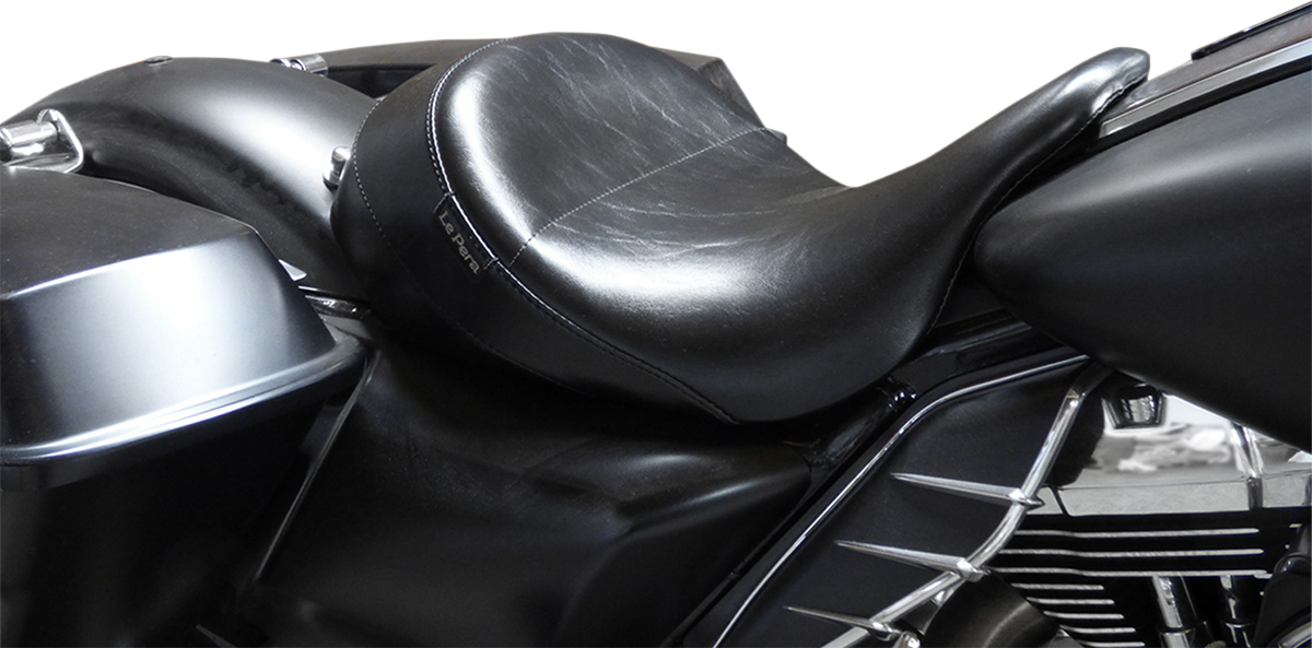 Le Pera Aviator Up Front Solo Seat - Smooth - Black - FL '08-'24