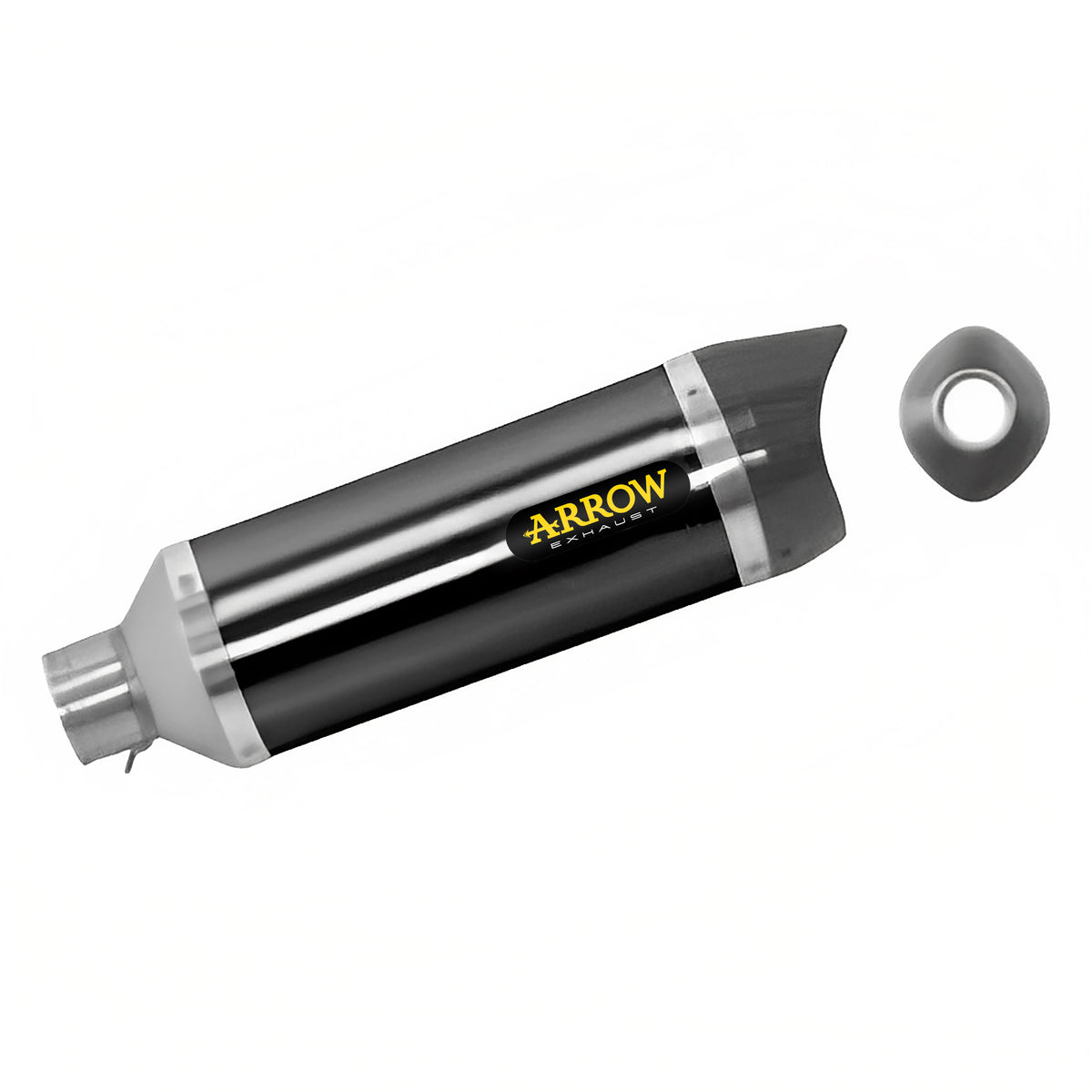 Arrow 71813AKN Thunder Aluminium Dark Slip On With Carbon End Cap