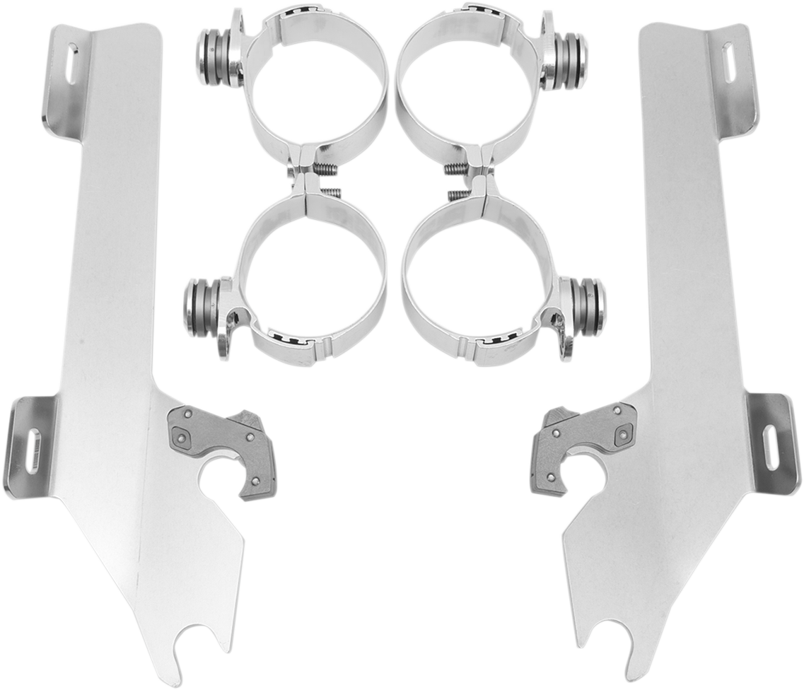 Memphis Shades Batwing Trigger Lock Mounting Kit - VTX 1800 - Polished