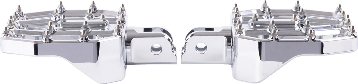 Thrashin Supply CO. Mini Aggressor Floorboards - Chrome - Front