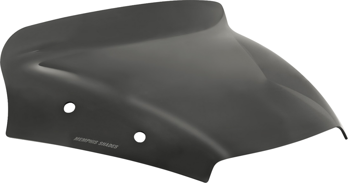 Memphis Shades Spoiler Windshield - 3" - Dark Black Smoke - FLTR