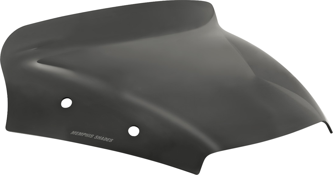 Memphis Shades Spoiler Windshield - 3" - Dark Black Smoke - FLTR