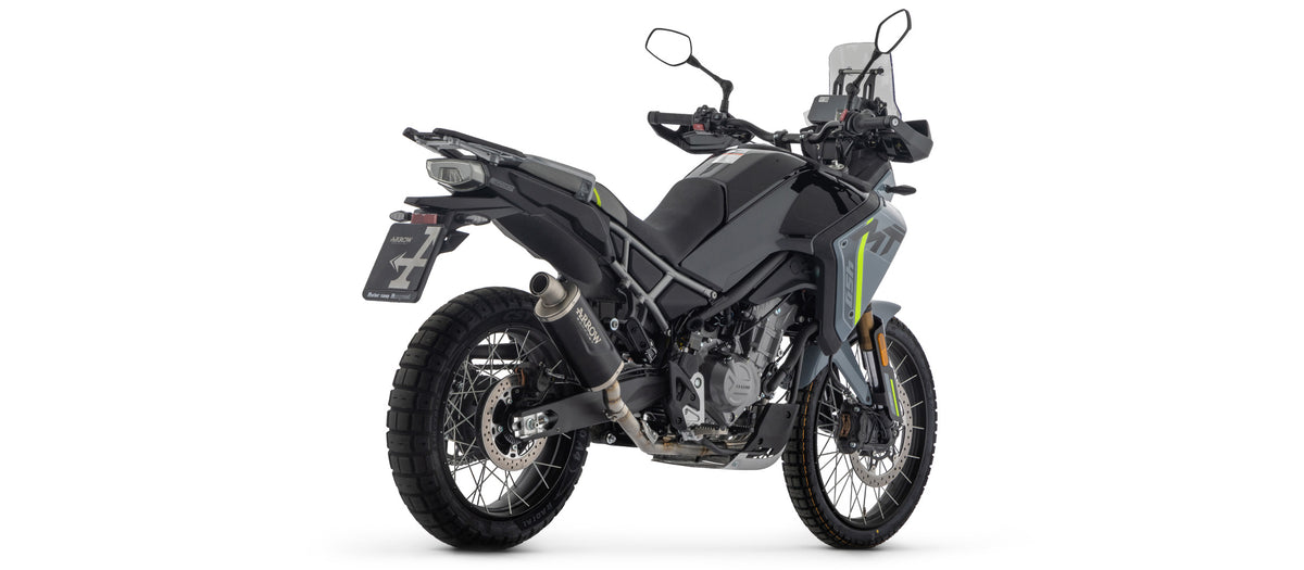 Full System With Indy Race Evo Aluminium Dark" Slip On With Steel End Cap"