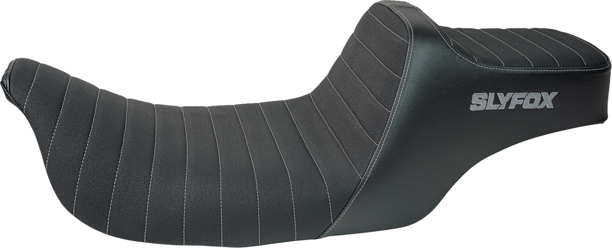 Slyfox High Noon Seat - Vinyl - Classic Stitch - Gray Logo - FL '97-'07