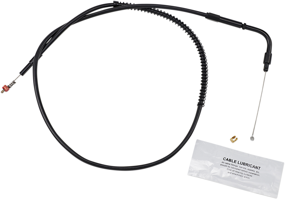 Barnett Stealth Series Idle Cable - +3" - '06-'16 Dyna