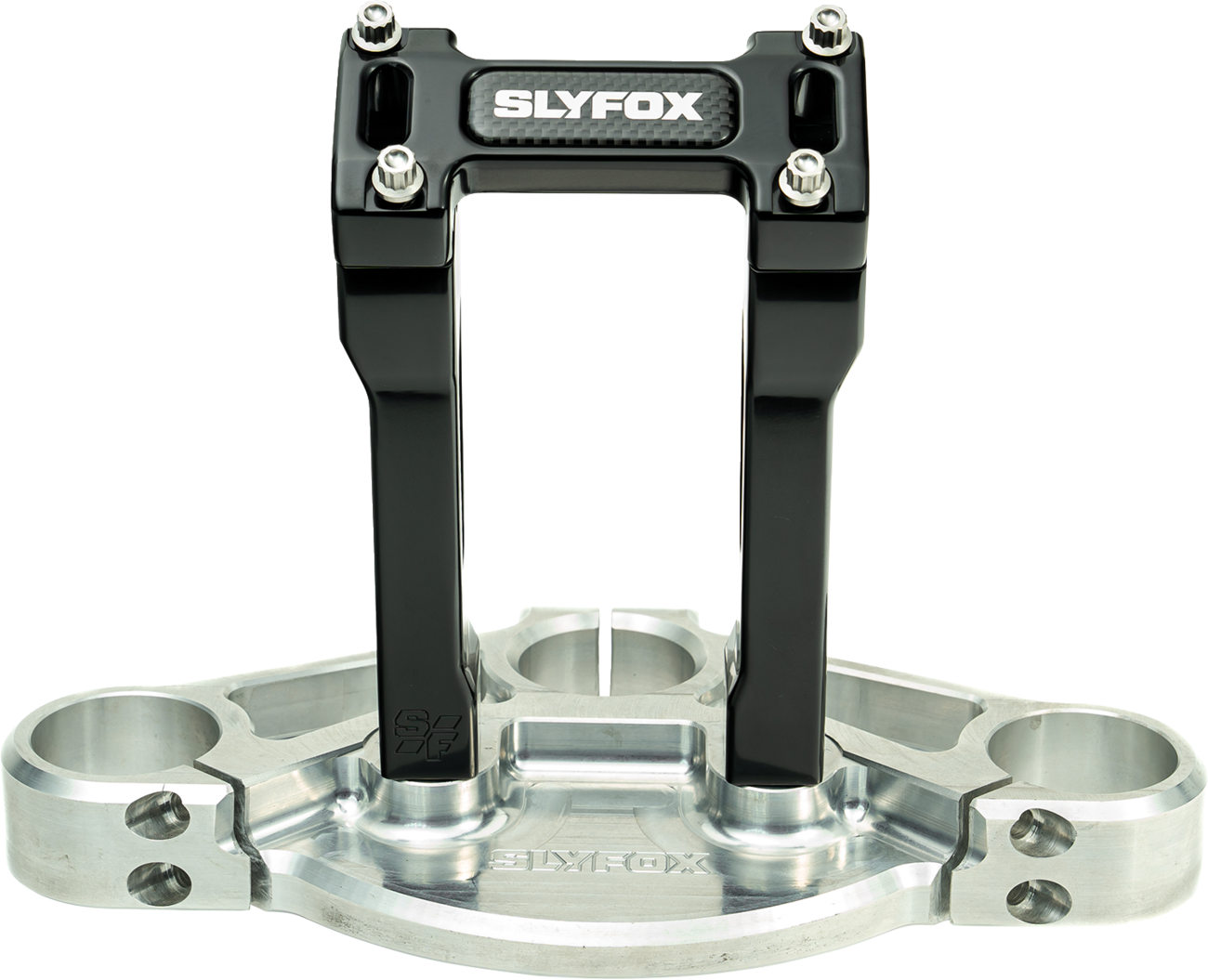 Slyfox Handlebar Riser Kit - Straight - 1-1/8" Clamping - 6" Rise - Black