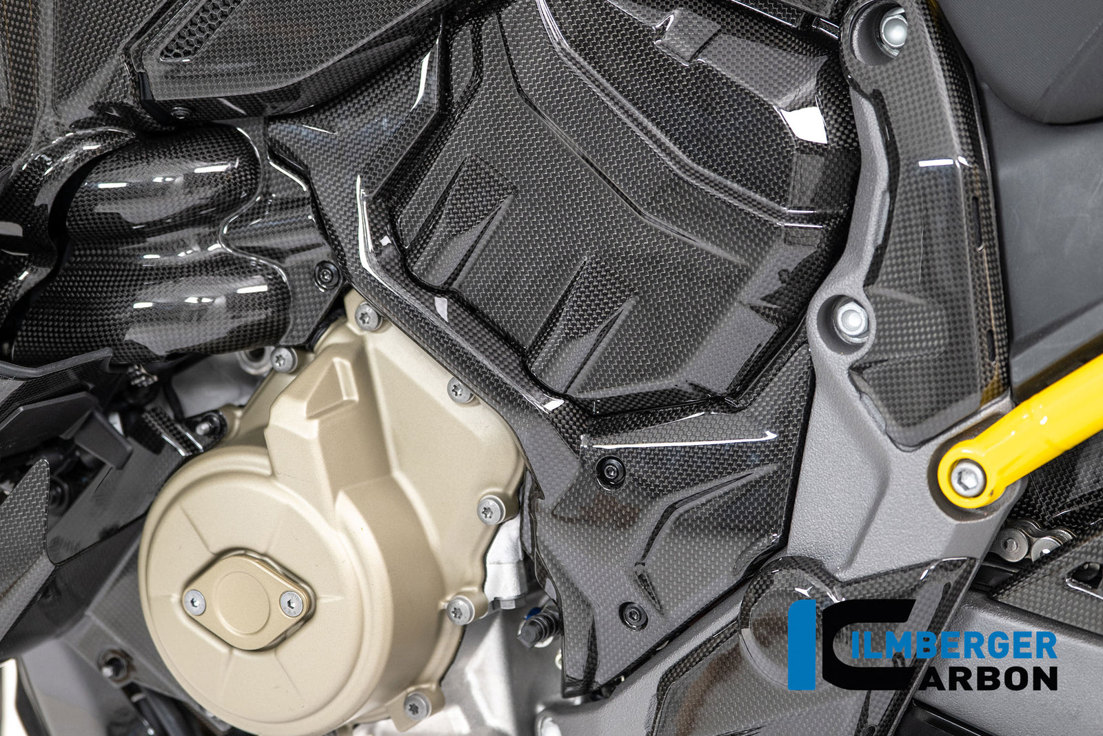 Ilmberger Carbon Sprocket Cover Carbon Glossy Ducati Multistrada V4 2025