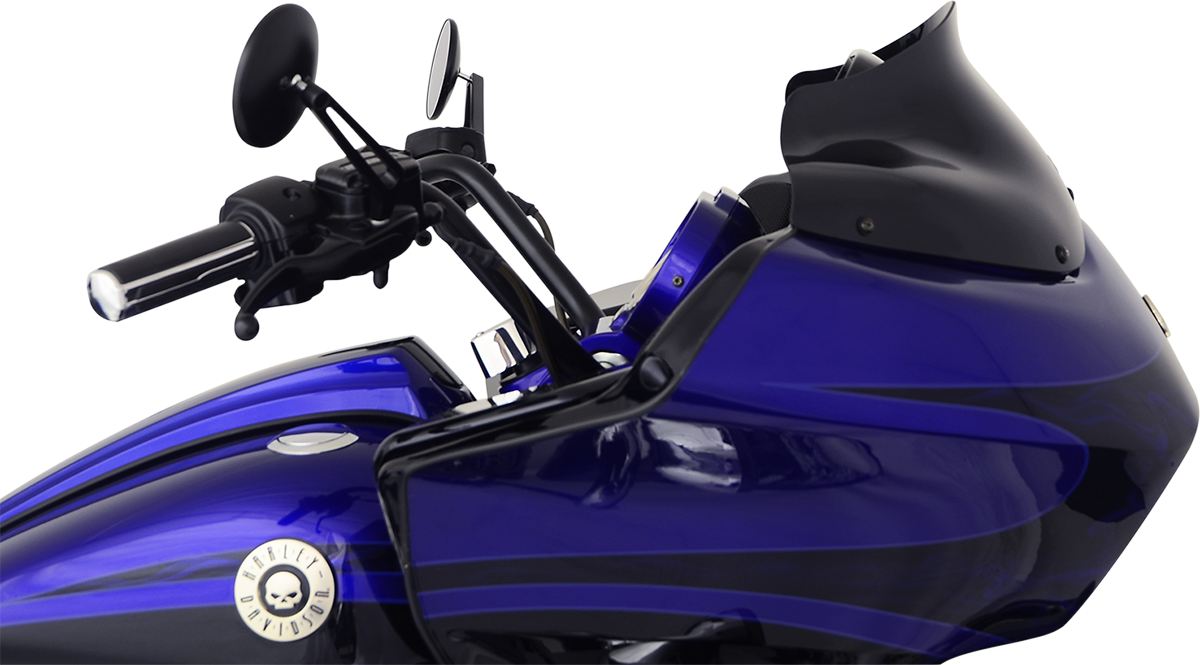 Klock Werks Sport Flare® Windshield - 8" - Black - '98-'13 FLTR