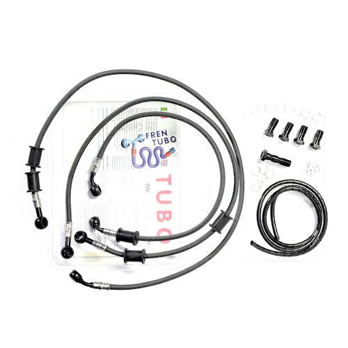 Fren Tubo Carbon Fiber Braided Brake Line Kit Yamaha YZF R6 06-16