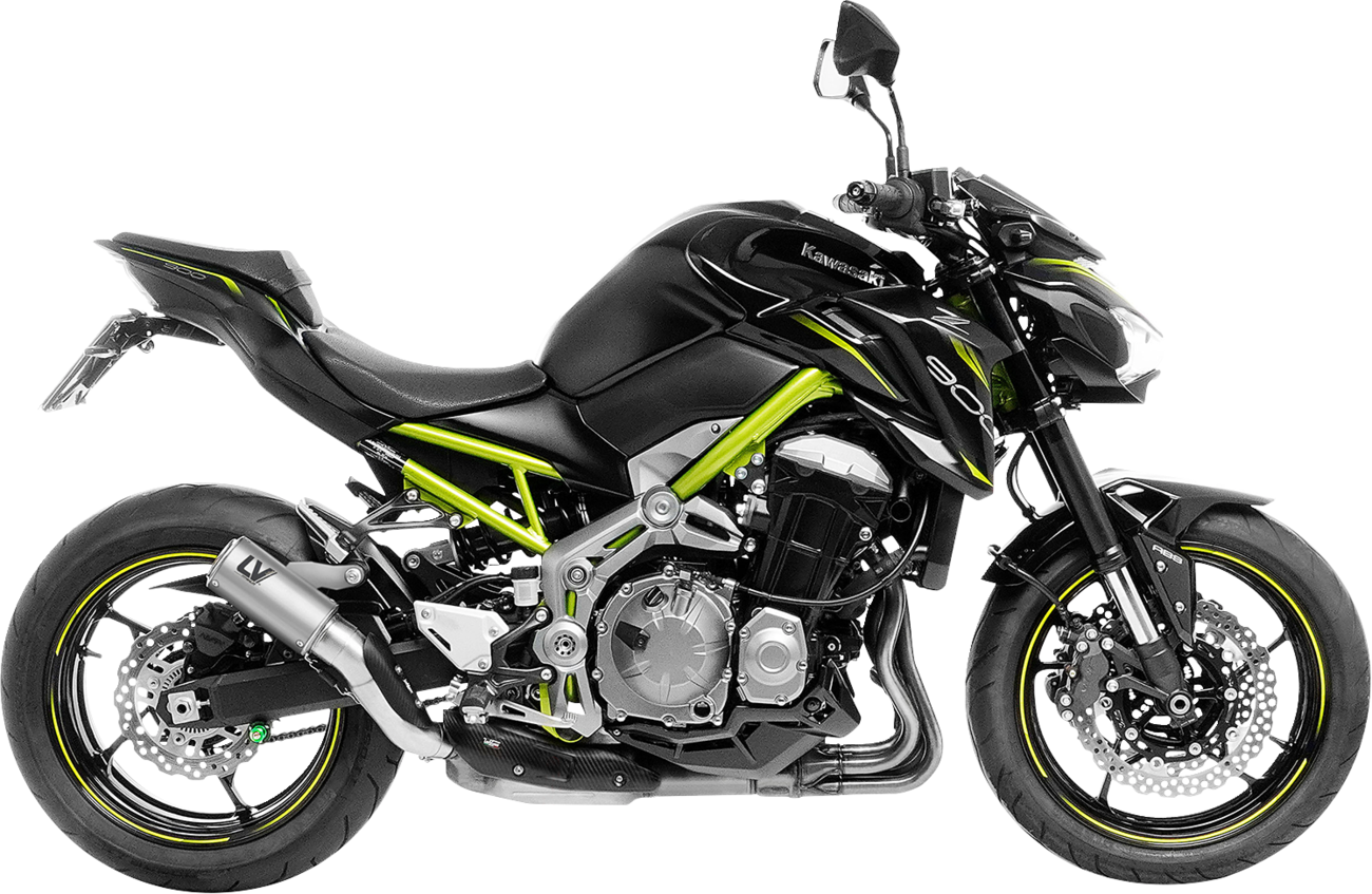 LeoVince LV Corsa S Slip-On Muffler - Titanium - Kawasaki Z 900