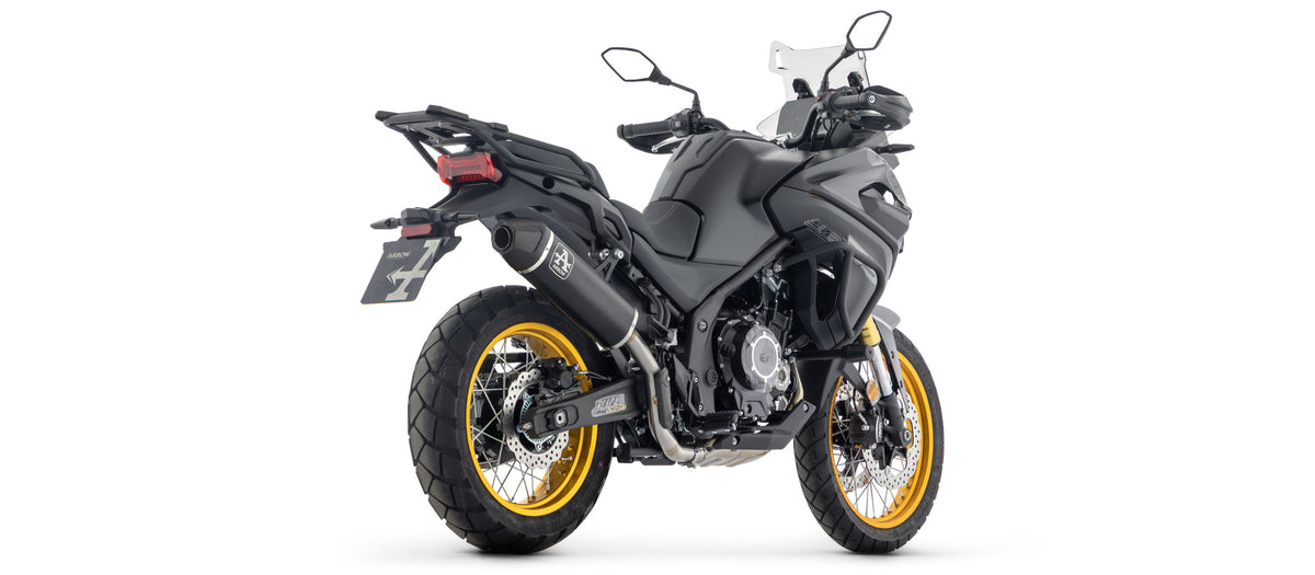 72666AKN Indy Race Aluminium Dark Slip On With Carbon End Cap