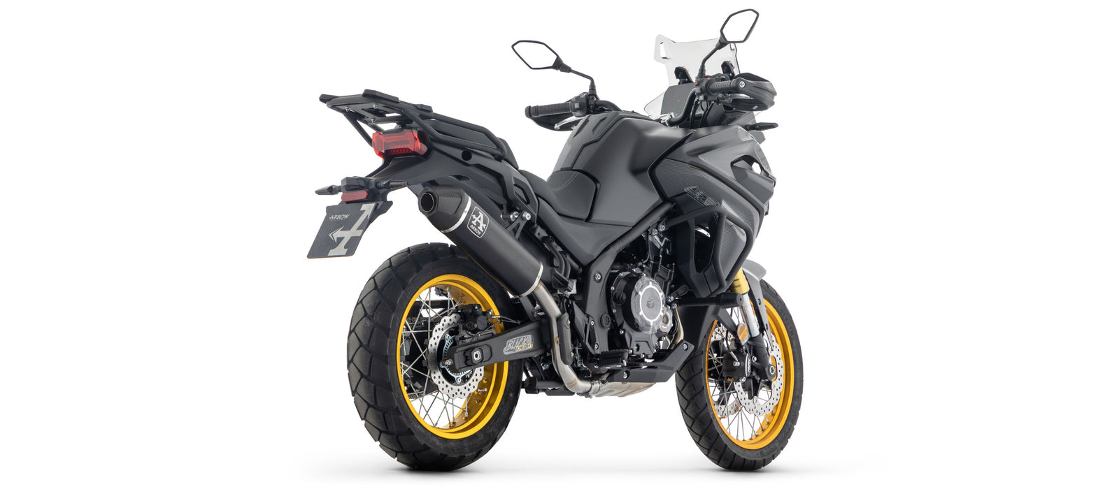 72666AKN Indy Race Aluminium Dark Slip On With Carbon End Cap