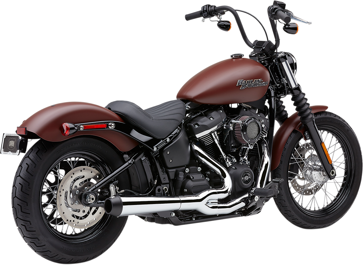Cobra El Diablo Exhaust - Chrome - '18-'19 FLHC/FLSB