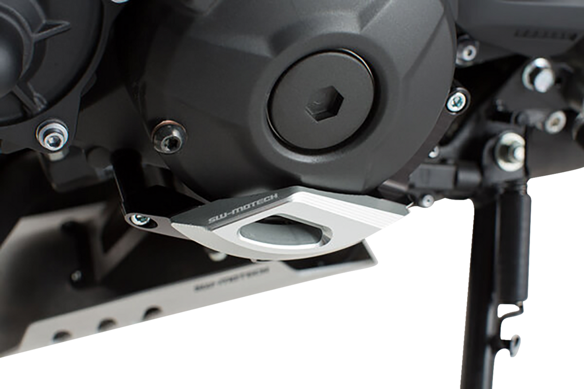 SW-Motech Engine Case Protector - Black/Silver - Yamaha