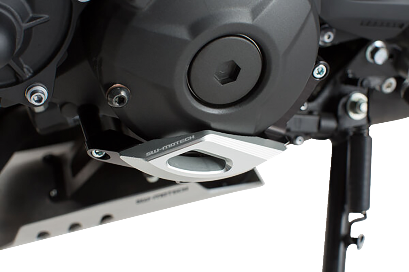 SW-Motech Engine Case Protector - Black/Silver - Yamaha
