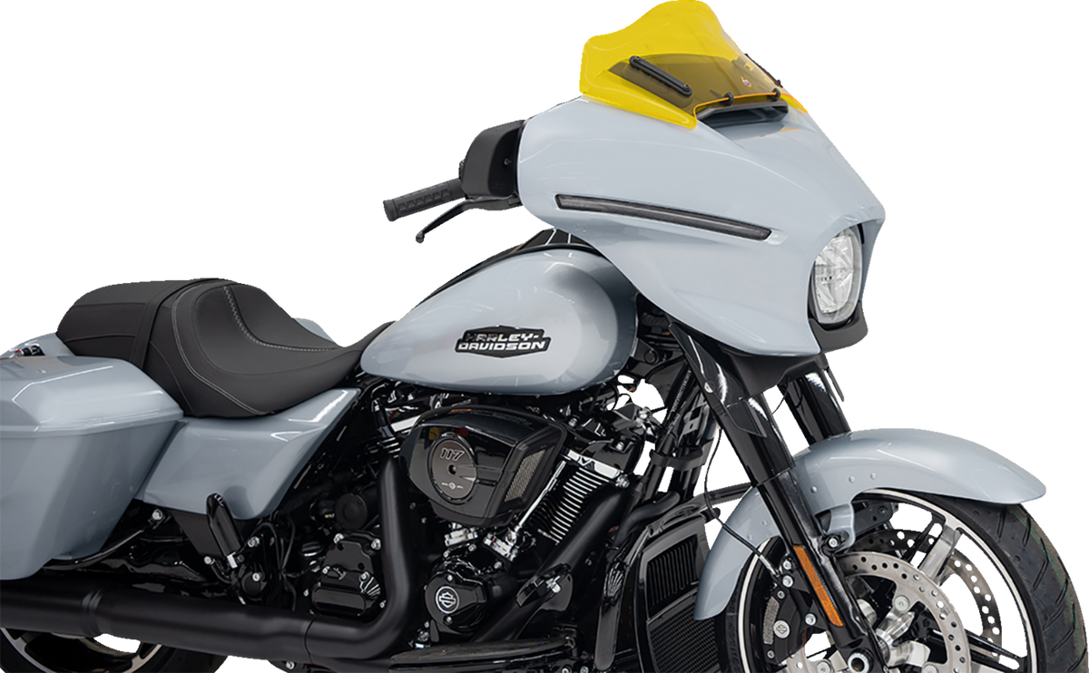 Klock Werks Kolor Flare® Windshield - 8" - Yellow - '23-'25 FLHX