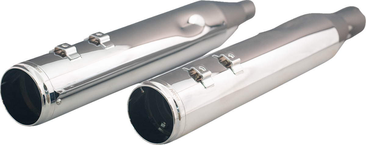 Khrome Werks 4-1/2" HP-Plus® Slip-On Mufflers With Race Tip - Chrome - M8
