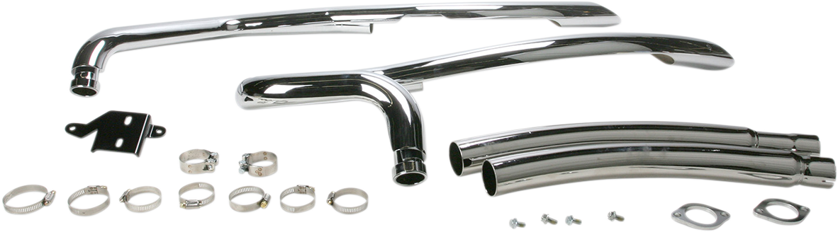 Cobra Speedster Swept Exhaust - Chrome - M90