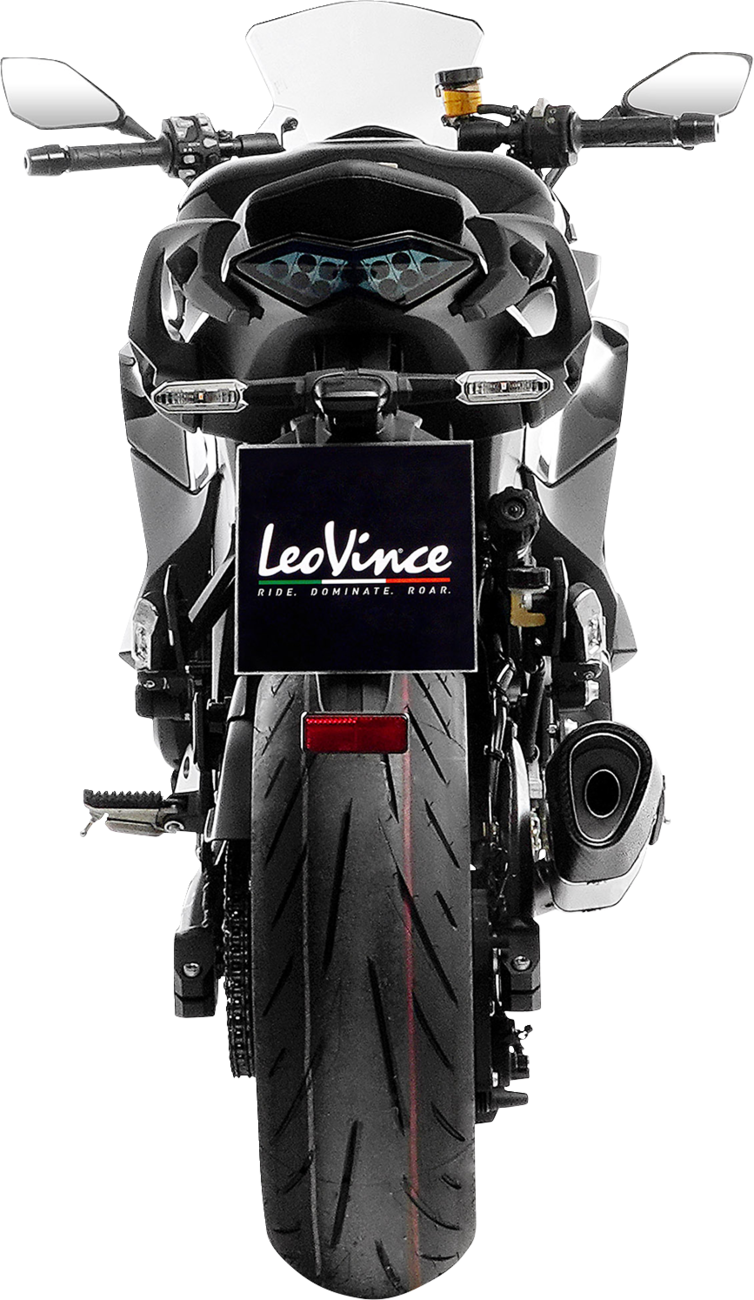 LeoVince LV-14 R Slip-On Muffler - Natural / Titanium / 6.37 lb