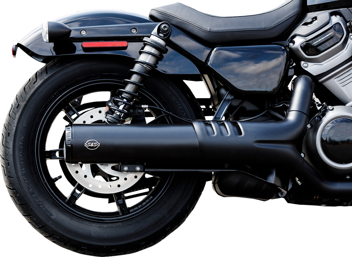 S&S Cycle 4-1/2" Grand National Slip-On Muffler - Black - RH975 Nightster