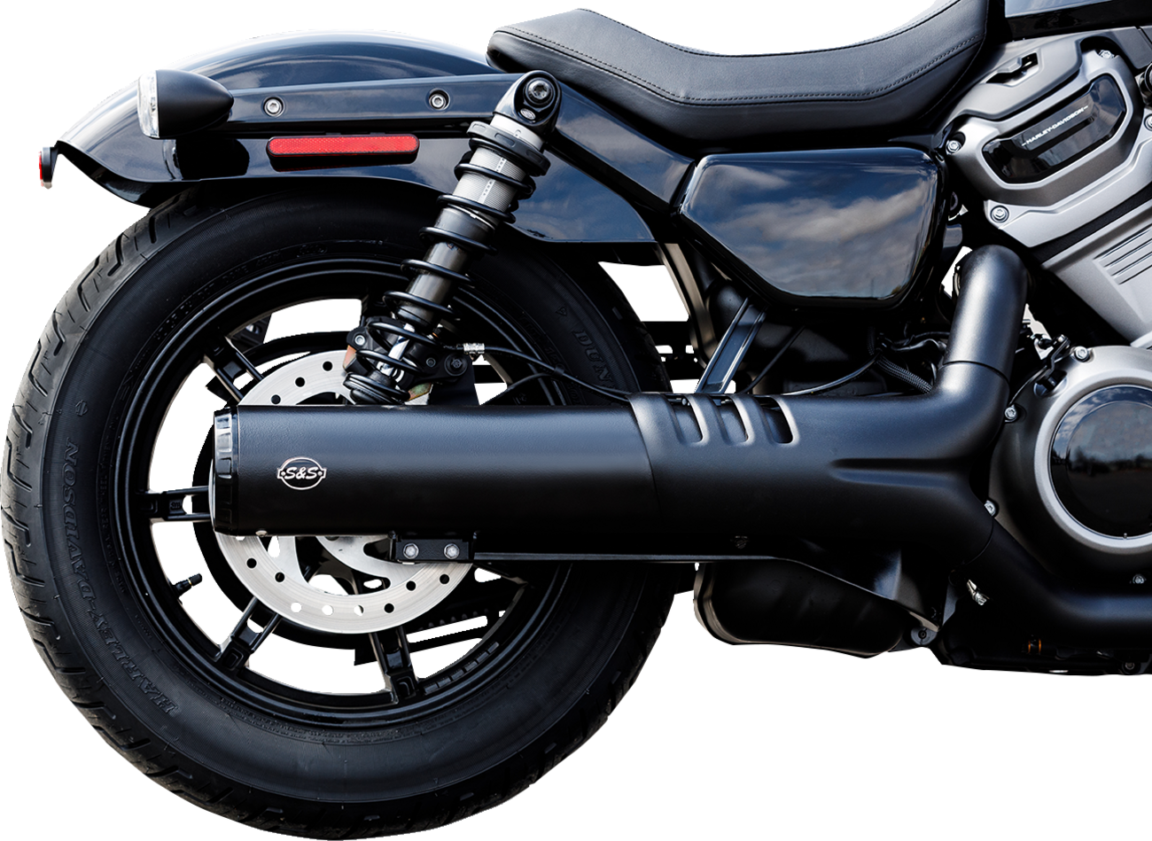 S&S Cycle 4-1/2" Grand National Slip-On Muffler - Black - RH975 Nightster