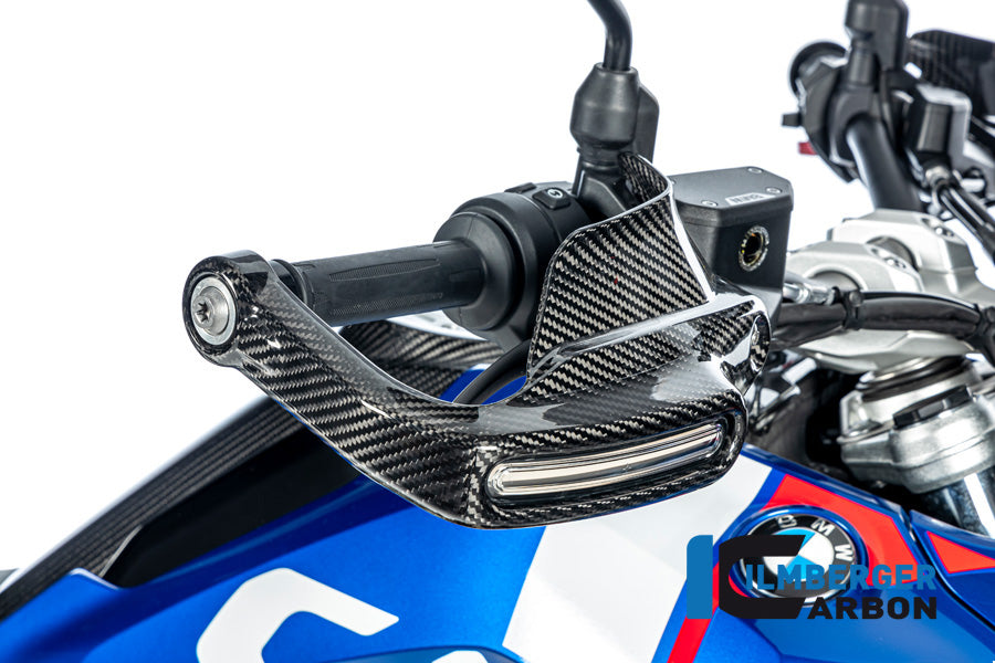 Ilmberger Carbon Handguard For Turn Signals Right BMW R 1300 GS - Gloss / Twill