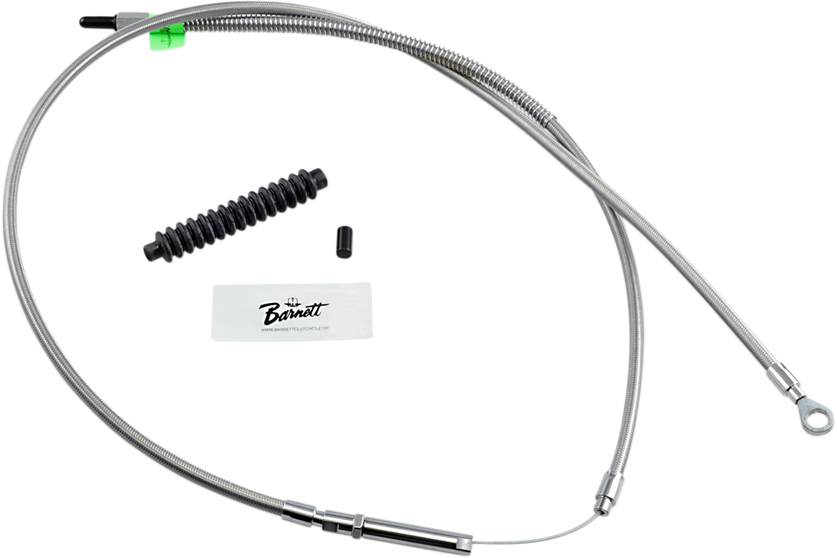 Barnett High-Efficiency Stainless Steel Clutch Cable For Harley-Davidson - +8" - '08-'16 Touring/Trike