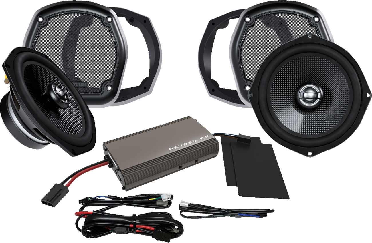 Hogtunes Amplifier/Speaker Kit - 225 W - Lower Fairing - '99-'13 FLHT/FLHX/FLTR