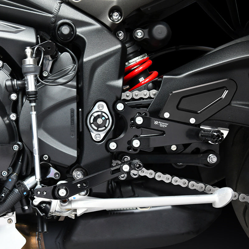 Bonamici Racing Adjustable Rearsets - Triumph Street Triple 765 R-RS-Moto2 Edition