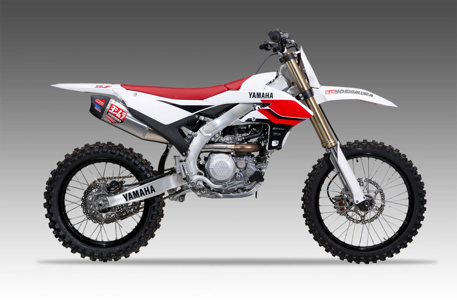 Yoshimura YZ450F 2026 RS-12 Stainless Slip-On Exhaust, W/ Aluminum Muffler