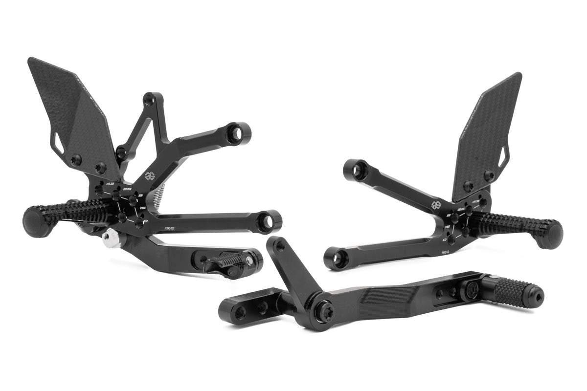 Gilles Tooling Footrest System FXR Black