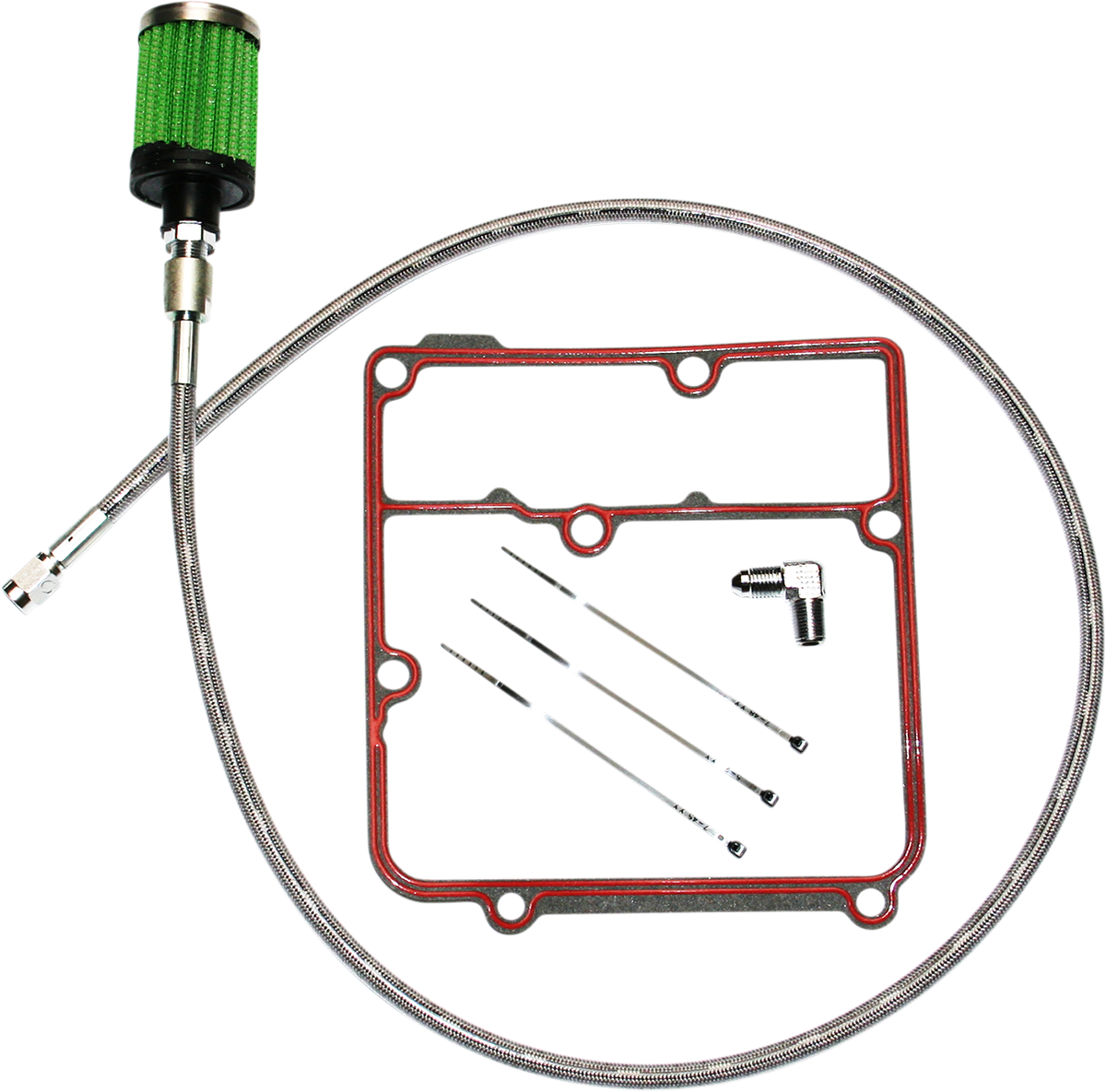 Feuling Parts Oil Tank Breather Kit - Stainless - 99'-05' Dyna