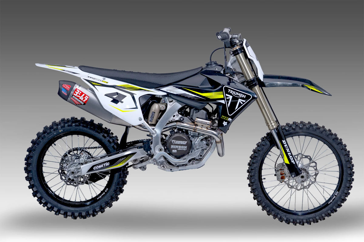 Yoshimura TF450 2025-26 RS-12 Stainless Full Exhaust, W/ Aluminum Muffler
