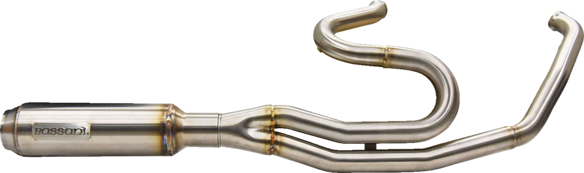 Bassani Xhaust 2-Into-1 Mid-Length Super Bike Exhaust System - Stainless Steel