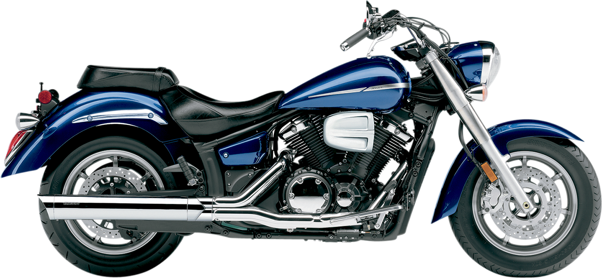 Cobra 4" Slip-On Muffler - Scalloped Tip - Chrome - XVS1300 V-Star