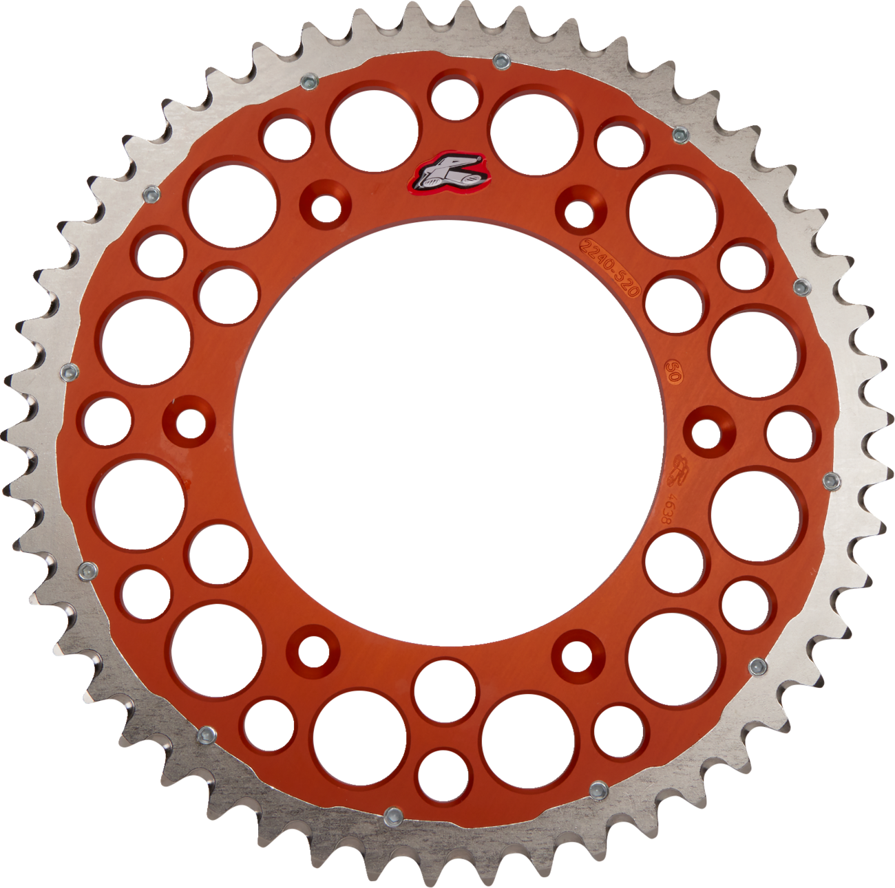 Renthal Twinring™ Rear Sprocket - 50 Tooth - Orange