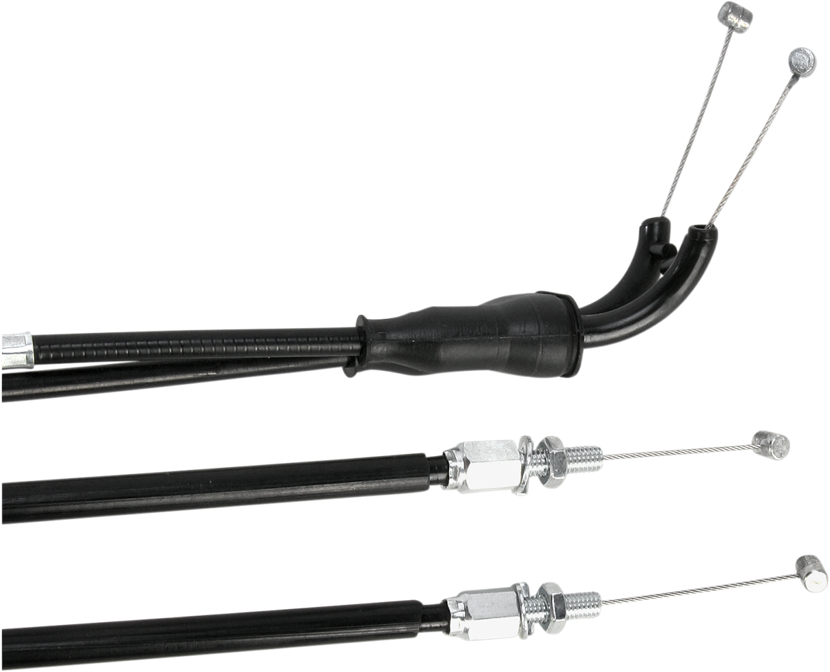 Motion Pro Black Vinyl Throttle Cable - Push/Pull - '11-'12 Kawasaki KX
