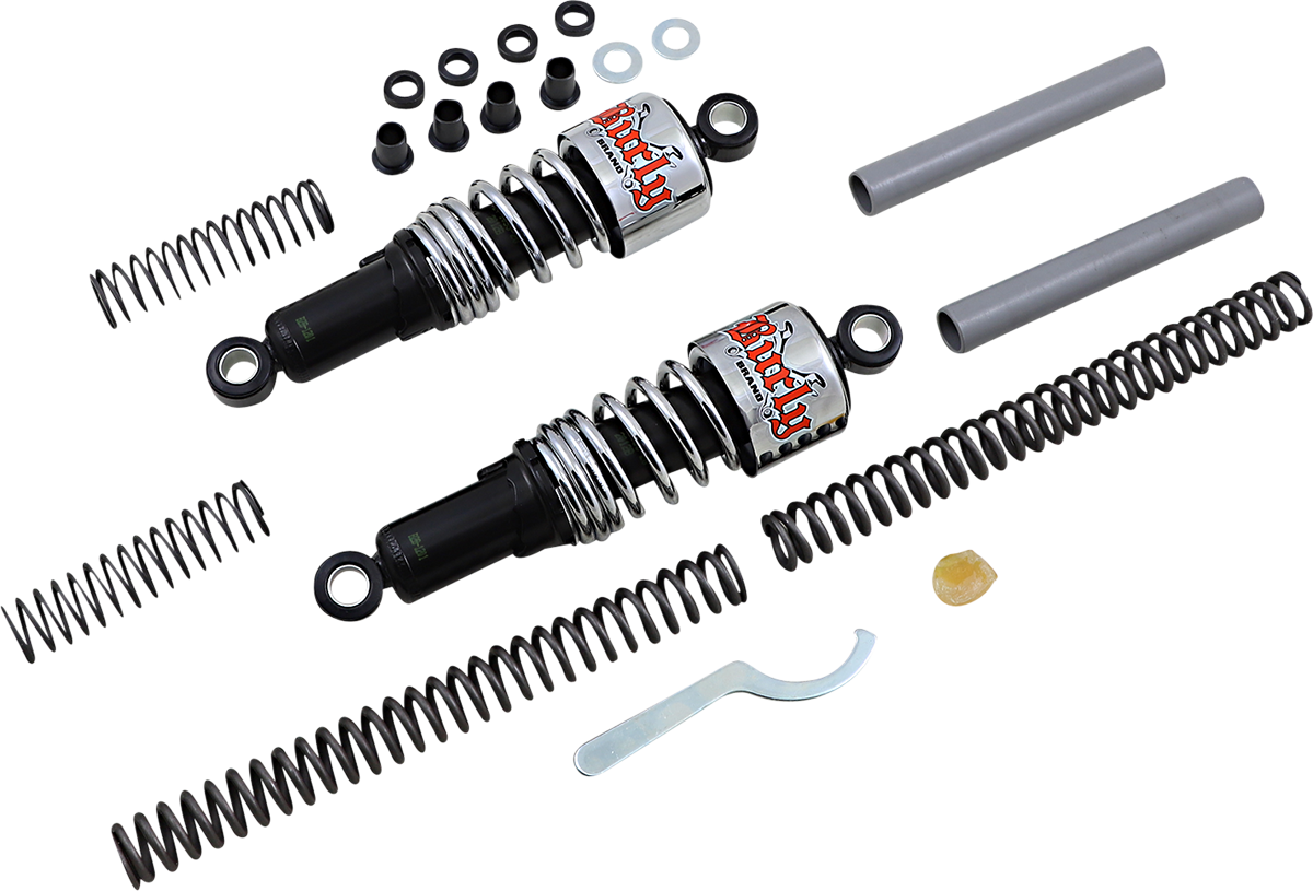 Burly Brand Suspension Kit - Slammer - Chrome - '04 - '15 XL