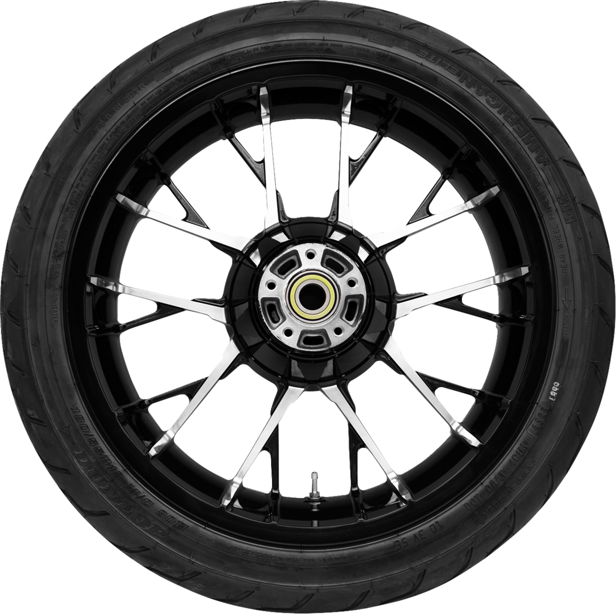 Coastal Moto Marlin Rear Wheel - Black Cut (18") | Dunlop Tire (180/55b18)