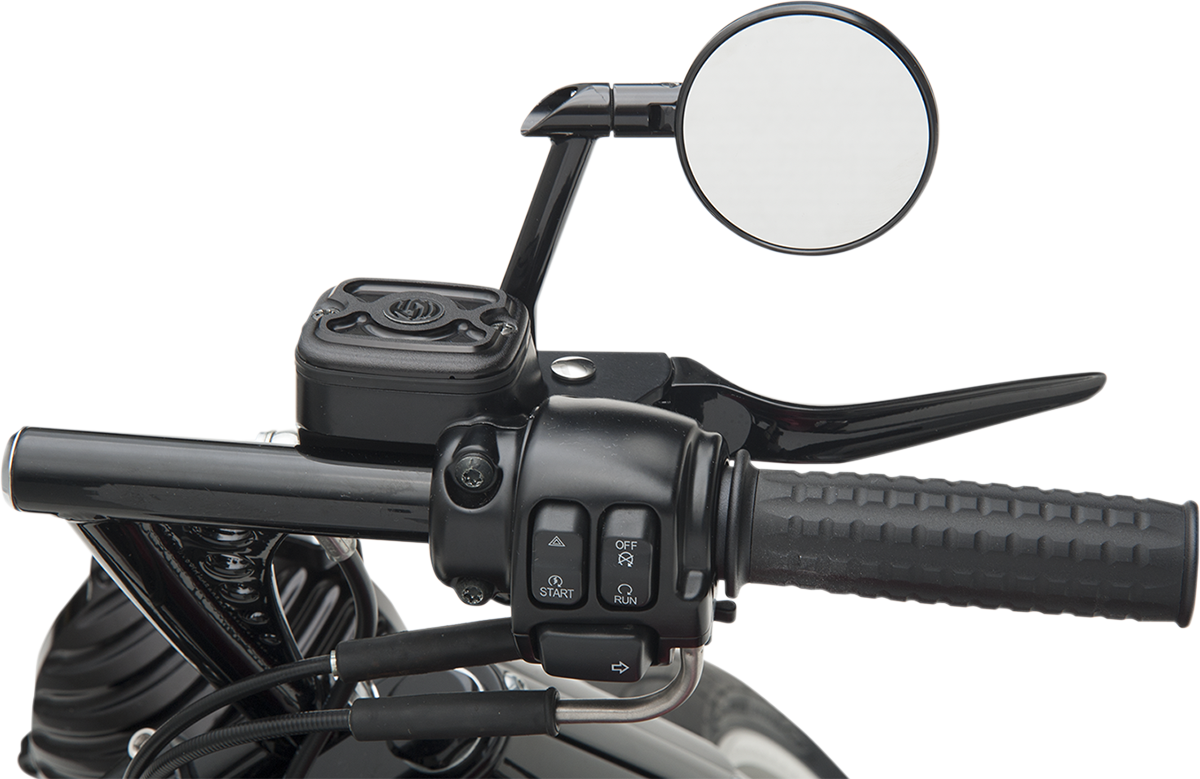 Performance Machine (PM) Mirror - Vision - Side View - Round - Black/Contrast Cut - Left/Right