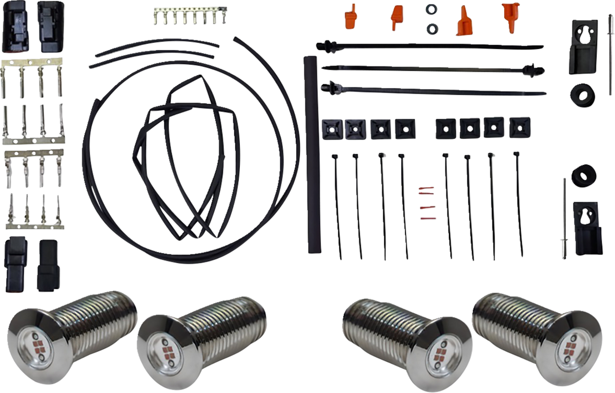 Paul Yaffe Bagger Nation Bag Bolts Taillight Kit With Lightning Bolts