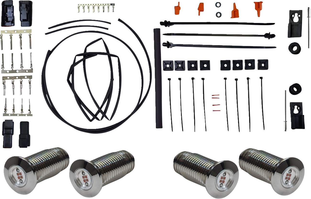 Paul Yaffe Bagger Nation Bag Bolts Taillight Kit With Lightning Bolts