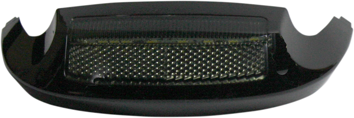 Custom Dynamics LED Front Fender Tip - Amber LED/Smoke Lens - Black
