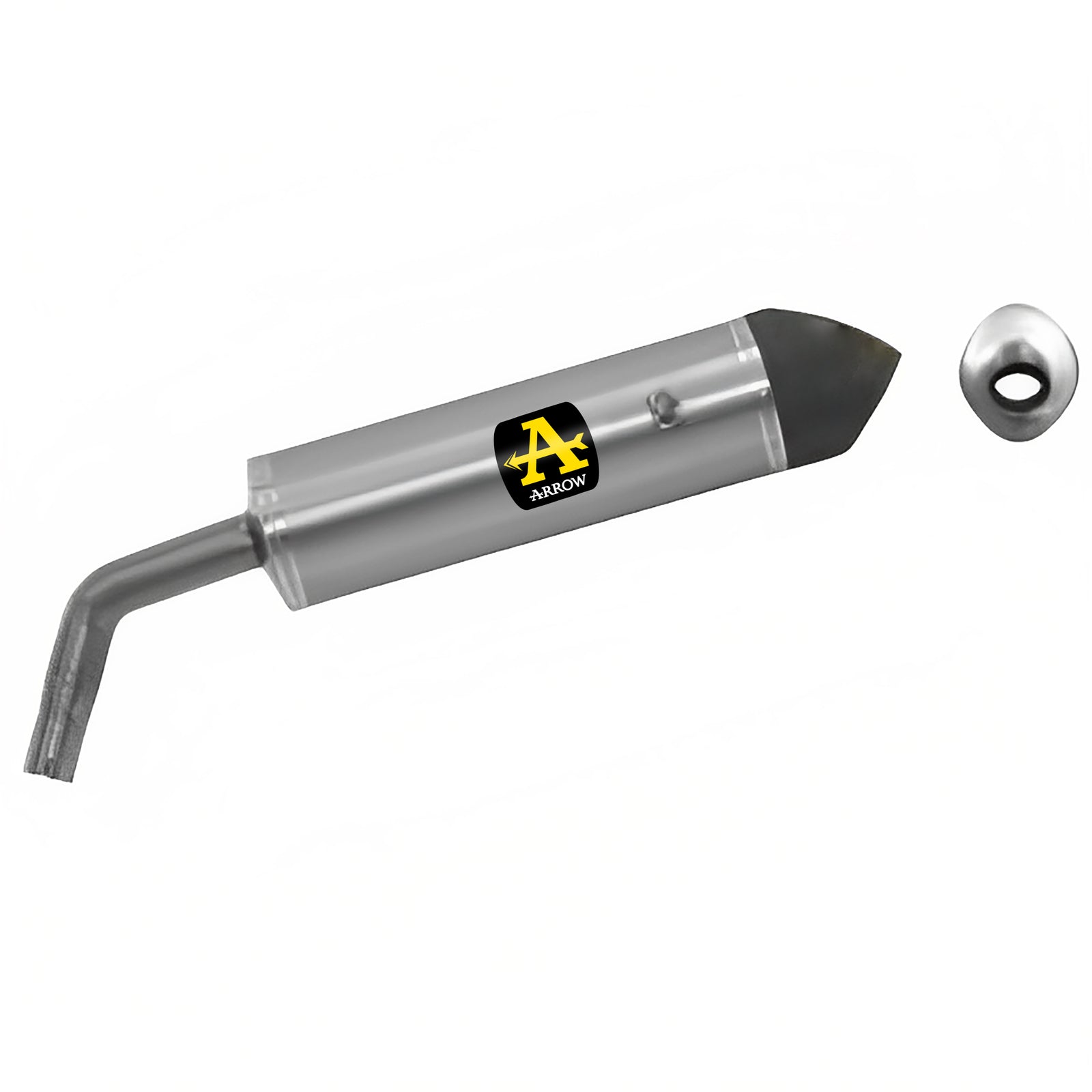 Arrow 72614AK Maxi Race-Tech Approved Aluminium Slip On With Carbon End Cap